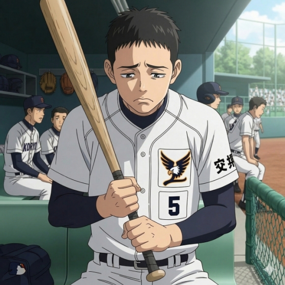 많은 학생 선수는 값비싼 나무 배트가 깨질까 염려돼 적극적인 스윙을 두려워한다. /사진=제미나이 생성 이미지