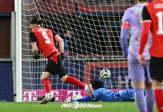 1일(한국시간) 오스트리아 빈의 에른스트 하펠 경기장에서 열린 A매치 평가전 한국과 오스트리아의 경기 모습. /AFPBBNews=뉴스1