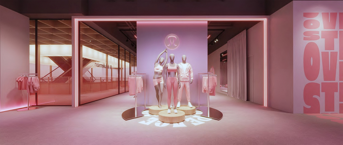 하우스오브신세계 청담, 룰루레몬 매장 렌더링 이미지. /사진제공=신세계백화점