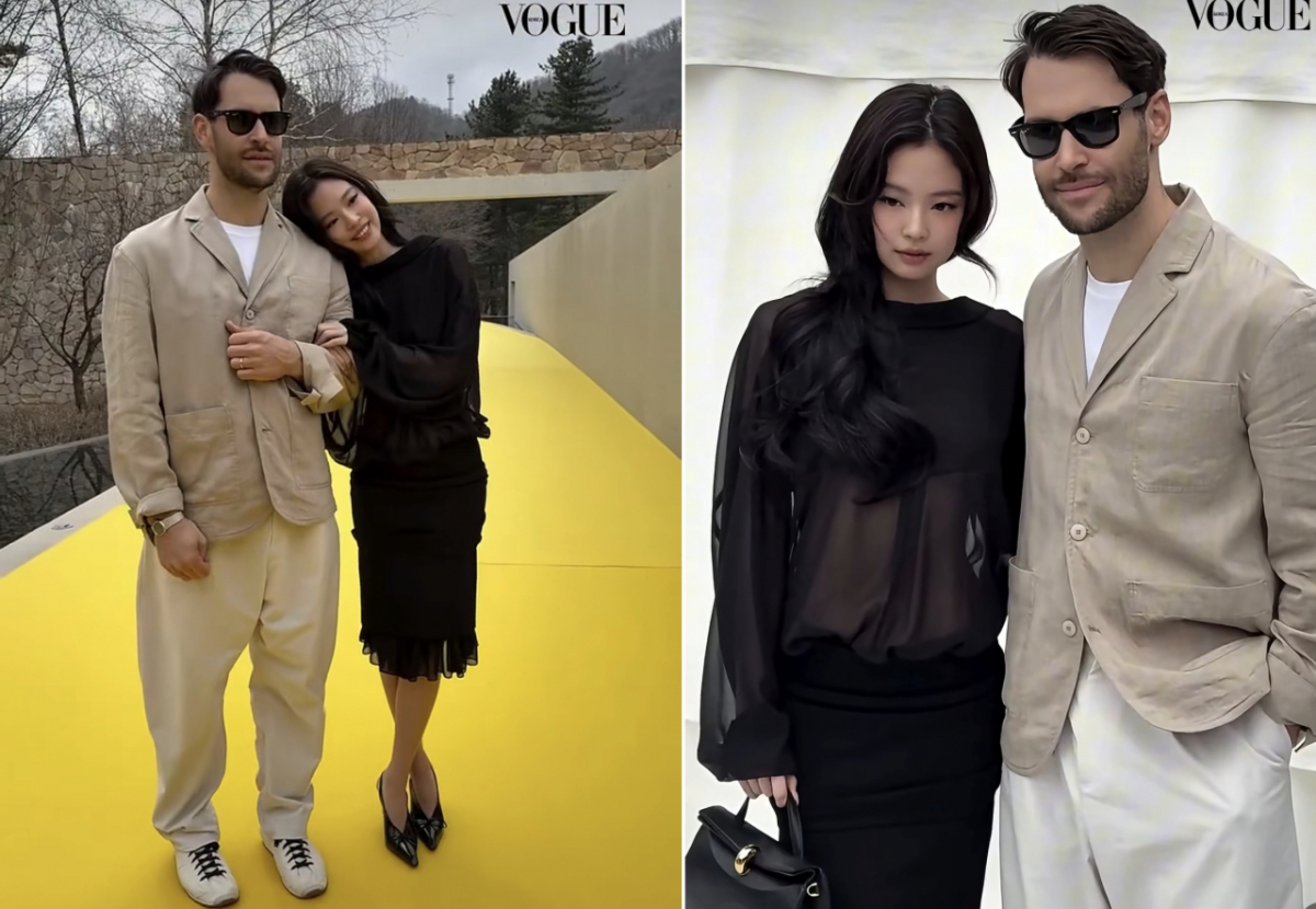 그룹 블랙핑크 제니가 파격적인 언더붑 패션을 선보였다. /사진=보그 홍콩 인스타그램