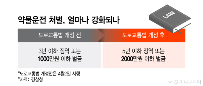 약물운전 처벌, 얼마나 강화되나/그래픽=이지혜 디자인기자.