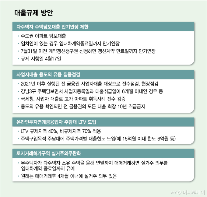 대출규제 방안/그래픽=김다나