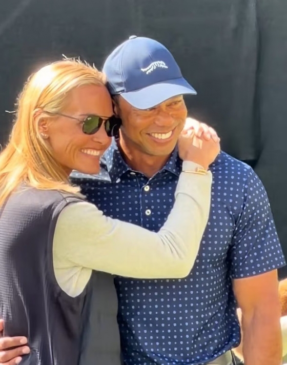 타이거 우즈(오른쪽쪽)와 바네사 트럼프. /AFPBBNews=뉴스1