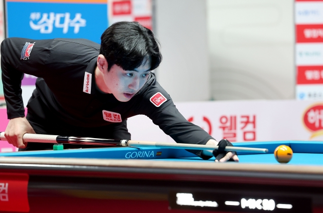 2라운드에서 생존을 두고 경쟁을 펼칠 한지승. /사진=PBA 제공