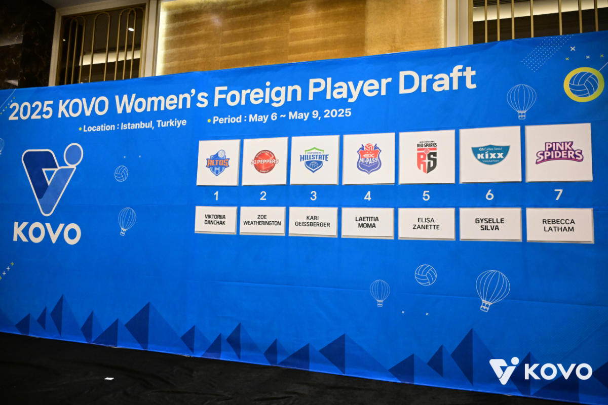 2025 한국배구연맹 외국인 선수 드래프트 모습. /사진=한국배구연맹 제공