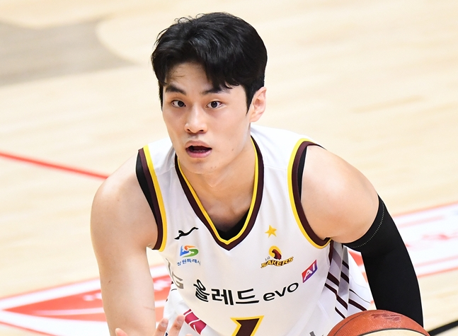 3점슛만 4개를 성공시킨 유기상. /사진=KBL