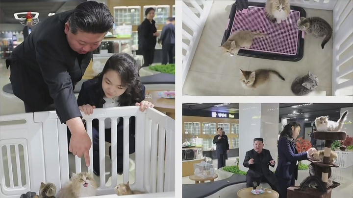 북한 조선중앙TV는 김정은 국무위원장이 딸 김주애와 함께 평양 '화성지구 4단계' 구역의 상업·편의시설을 점검했다고 3일 보도했다. /사진=뉴시스