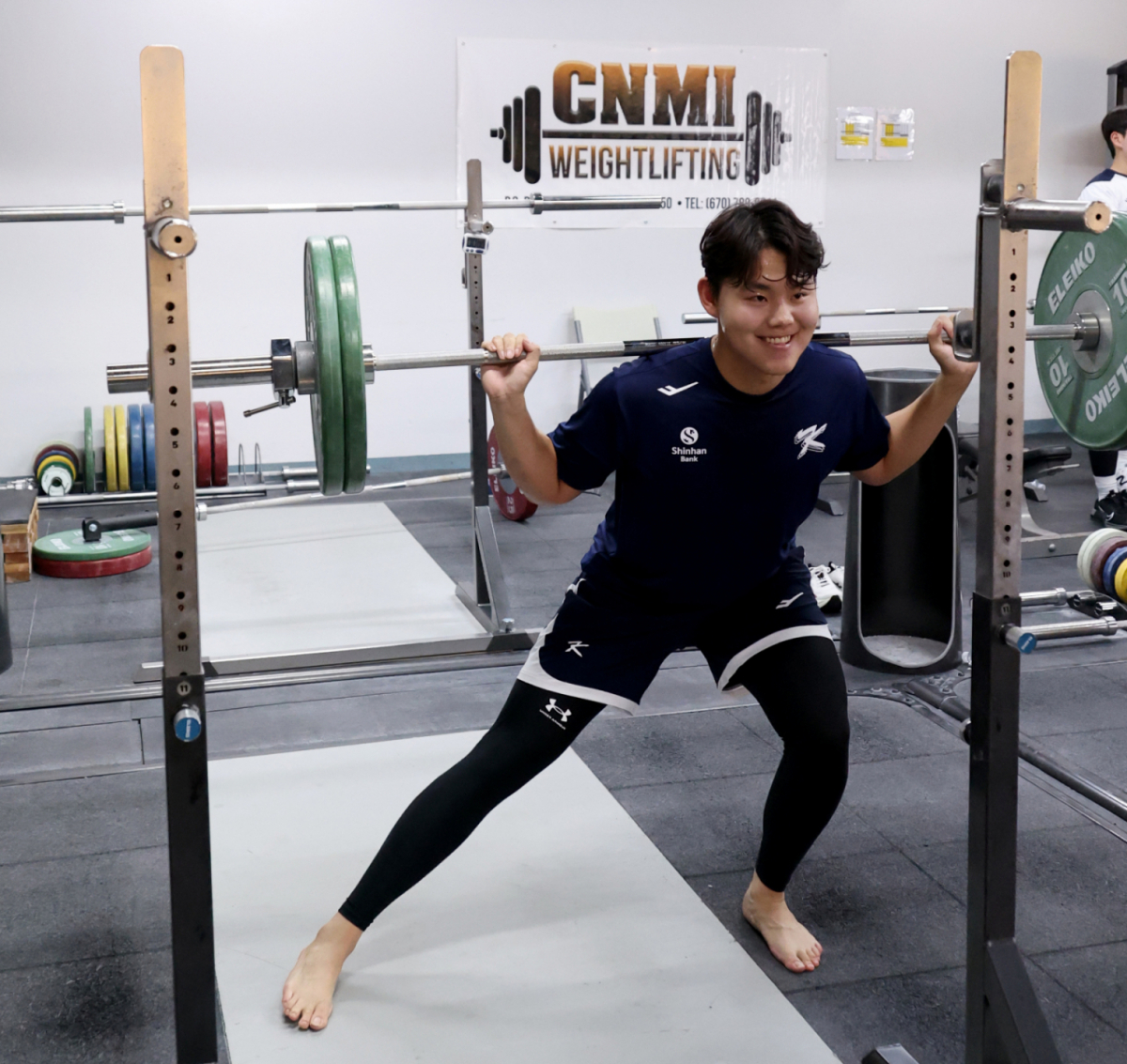 야구대표팀 소형준이 10일 사이판 올레아이 스포츠 컴플렉스에서 열리는 전지훈련 첫날 웨이트트레이닝을 하고 있다.  2026.01.10. /사진=강영조 선임기자