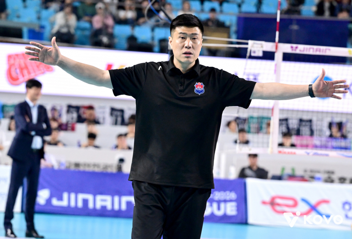 김영해 한국도로공사 감독 대행. /사진=KOVO 제공