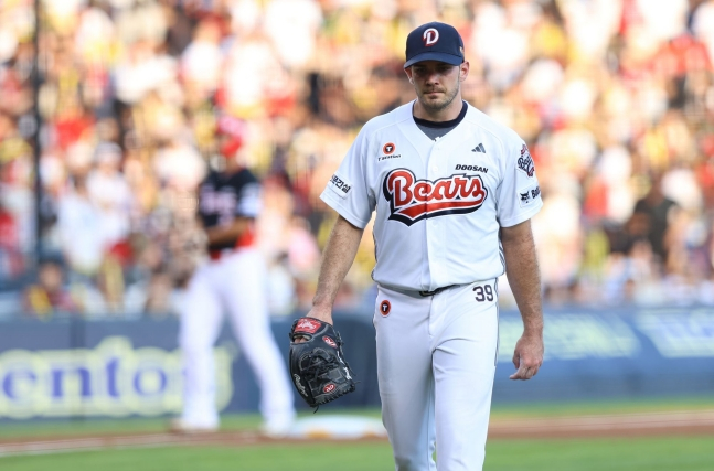 두산 베어스 선발 투수 잭로그. /사진=두산 베어스 제공