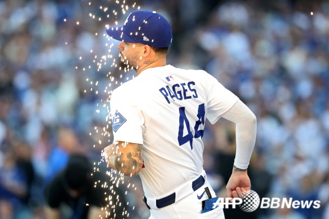LA 다저스의 앤디 파헤스. /AFPBBNews=뉴스1