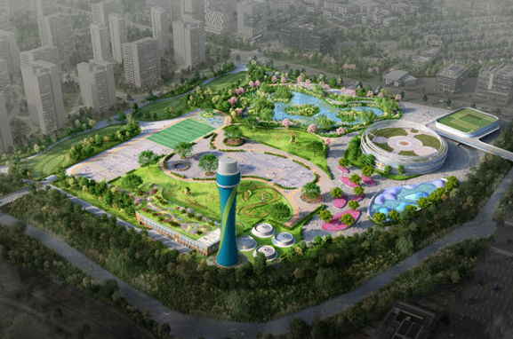 과천과천 공공주택지구 내 조성될 (가칭)과천체육관 예상 조감도./사진제공=과천시