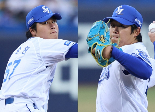 좌완 이승현(왼쪽)과 양창섭. /사진=삼성 라이온즈