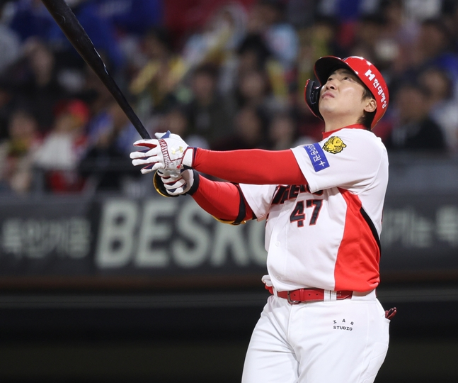 아쉬워하는 나성범. /사진=KIA 타이거즈