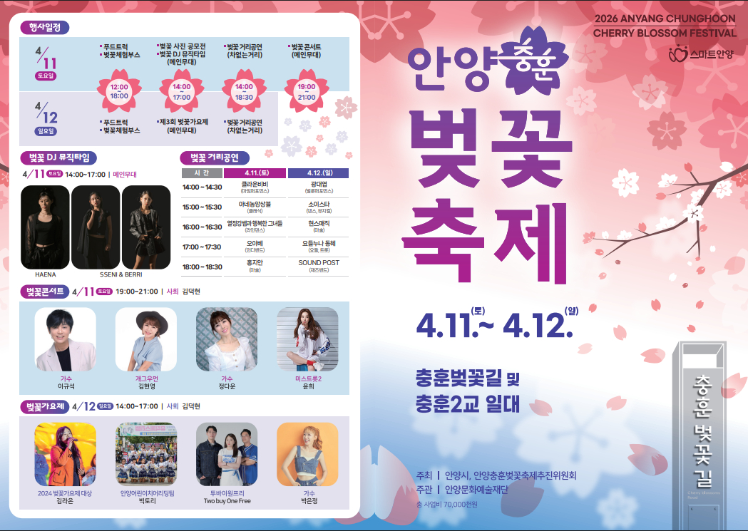 안양 충훈벚꽃길 포스터./사진제공=안양