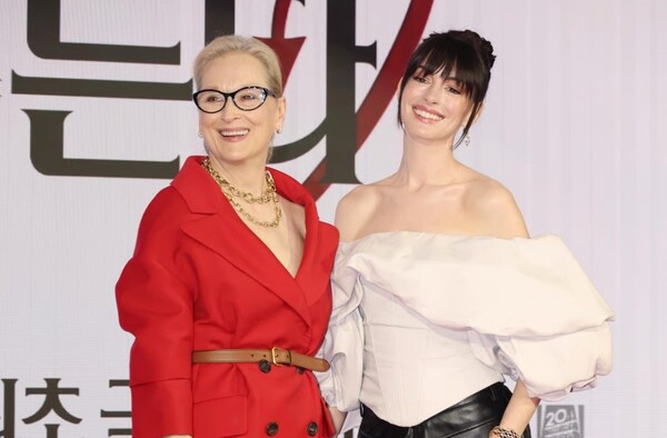 메릴 스트립(왼쪽), 앤 해서웨이 / 사진=스타뉴스 DB