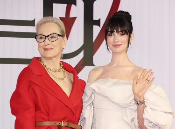 메릴 스트립(왼쪽), 앤 해서웨이 / 사진=스타뉴스 DB