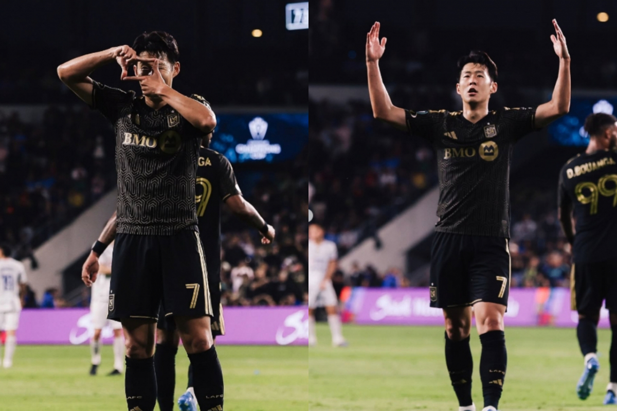 8일 열린 크루스 아술(멕시코)과의 2026 북중미카리브해축구연맹(CONCACAF) 챔피언스컵 8강 1차전에서 득점에 성공한 손흥민. /사진=LA FC 인스타그램 캡처