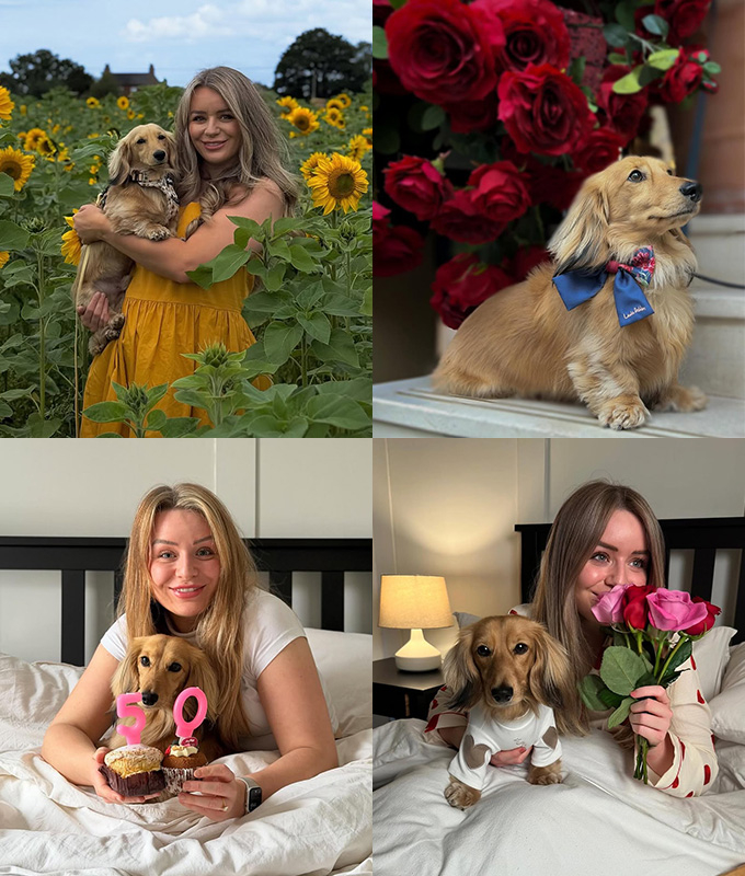 섀넌 에드먼슨과 SNS(소셜미디어) 스타가 된 반려견 윌슨의 모습. /사진=윌슨 인스타그램