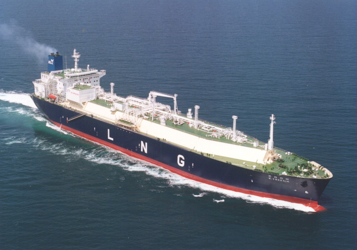 대한해운엘엔지 액화천연가스(LNG) 운반선 케이 프리지아(K.FREESIA)호. /사진제공=SM그룹