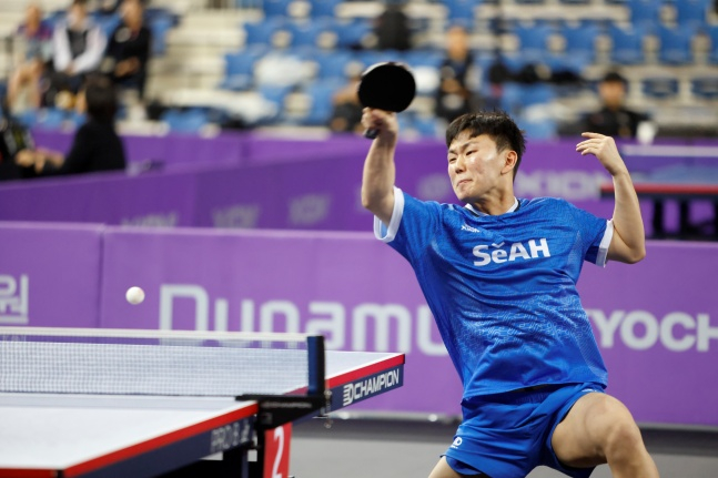 한국 남자 탁구대표팀의 김장원. /사진=대한탁구협회 제공