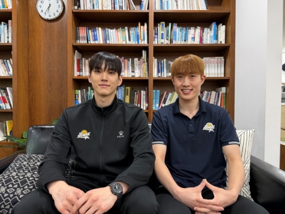김도훈(오른쪽)과 임성진. /사진=KB손해보험 스타즈 제공
