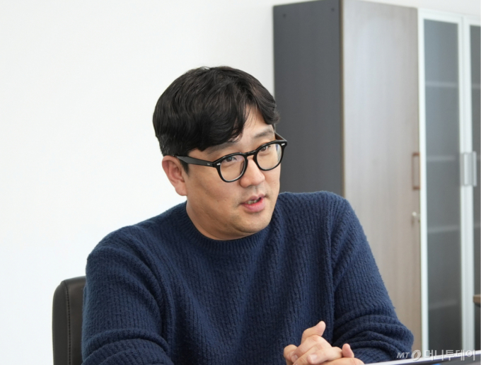 유승재 포스코퓨처엠 음극재연구센터장이 머니투데이와의 인터뷰를 진행하고 있다 /사진=김지현