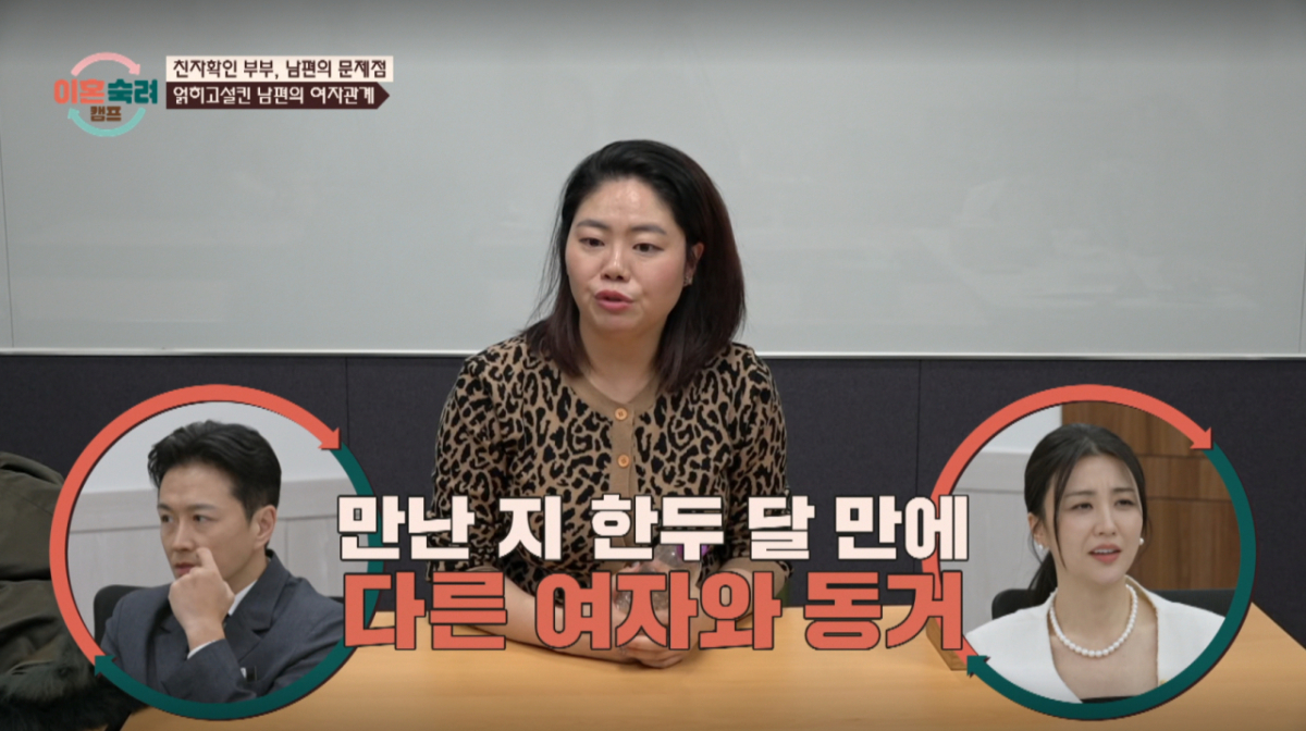 '친자확인' 아내가 남편의 과거 동거 사실을 폭로했다. /사진=JTBC '이혼 숙려 캠프' 캡처