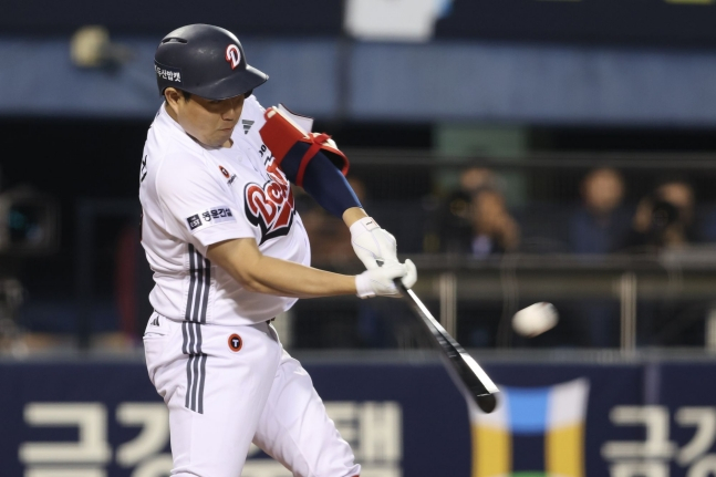 KBO리그 연봉 1위를 차지한 두산 베어스 양의지. /사진=두산 베어스 제공