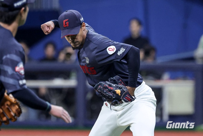 포효하는 로드리게스. /사진=키움 히어로즈