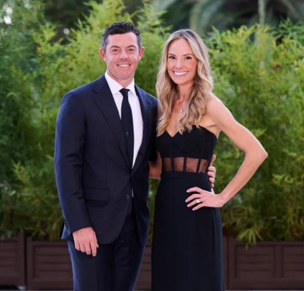 로리 매킬로이 부부. /사진=더선 갈무리