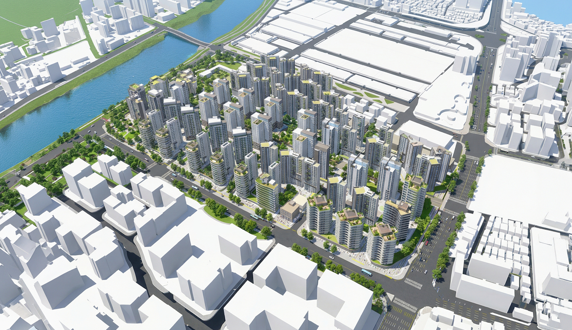 송파구 올림픽훼밀리타운 재건축 조감도/사진제공=서울시