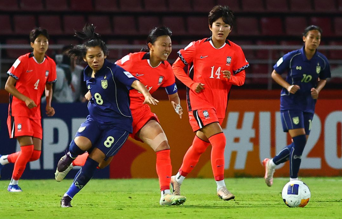12일(한국시간) 태국 빠툼타니의 탐마산 스타디움에서 열린 2026 아시아축구연맹(AFC) 20세 이하(U-20) 여자 아시안컵 한국과 태국의 경기 모습. /사진=AFC 제공