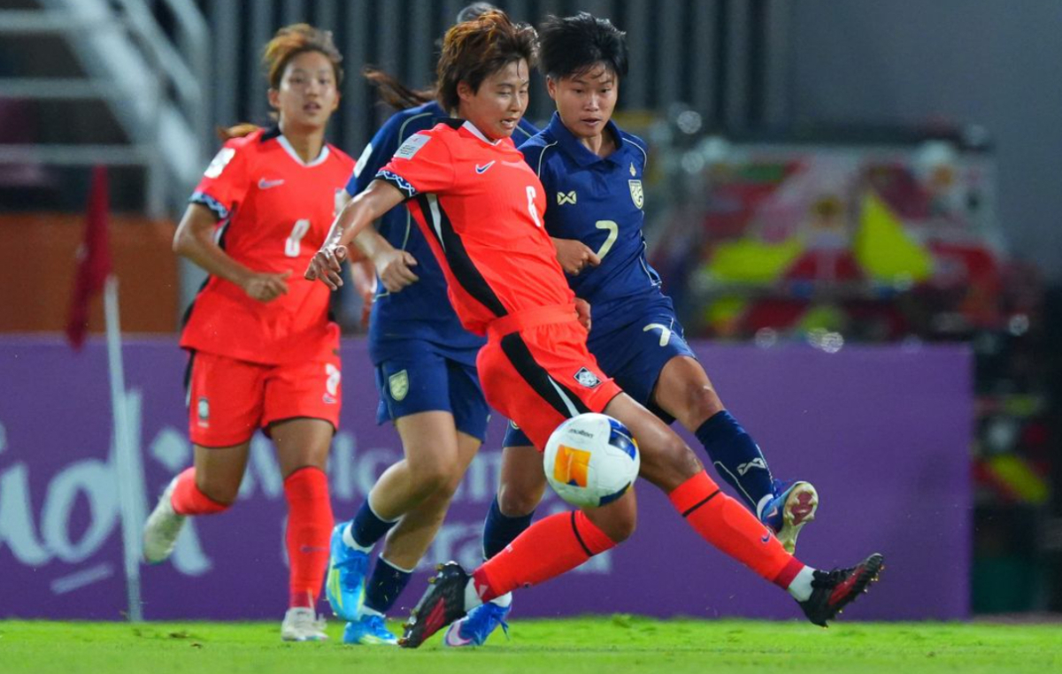 12일(한국시간) 태국 빠툼타니의 탐마산 스타디움에서 열린 2026 아시아축구연맹(AFC) 20세 이하(U-20) 여자 아시안컵 한국과 태국의 경기 모습. /사진=AFC 제공
