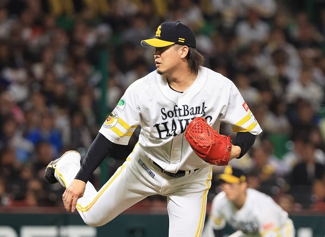 스키야마 카즈키. /사진=소프트뱅크 호크스 공식 SNS