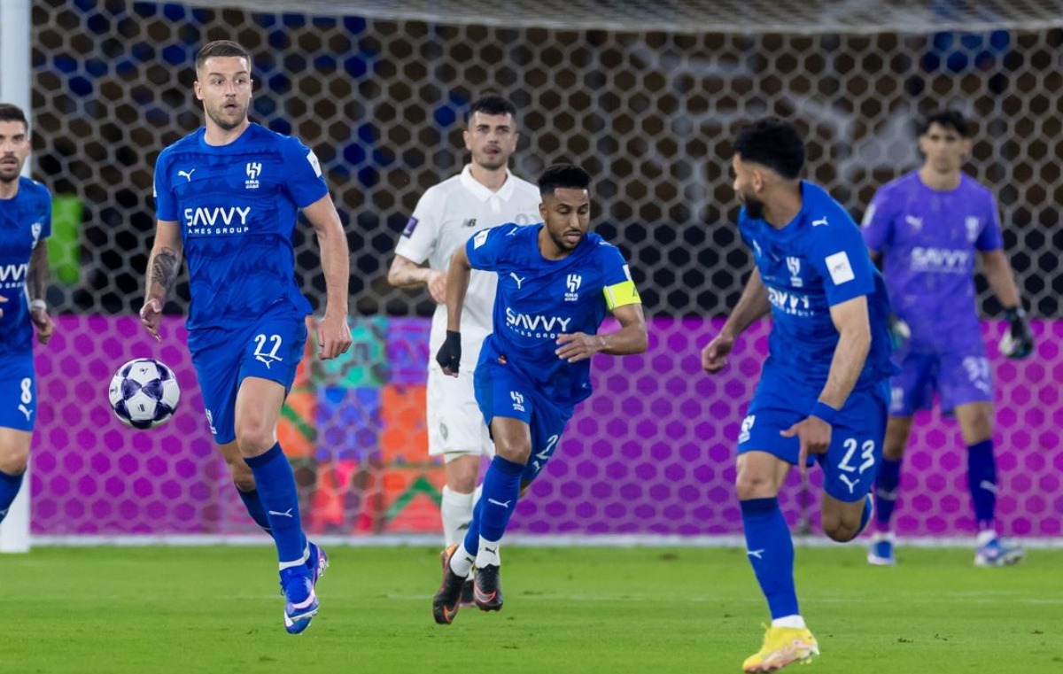 14일(한국시간) 사우디아라비아 제다의 프린스 압둘라 알파이살 스포츠 시티 스타디움에서 열린 2025-2026 아시아축구연맹(AFC) 챔피언스리그 엘리트(ACLE) 16강에서 알힐랄과 알사드의 경기 모습. /사진=AFC 제공