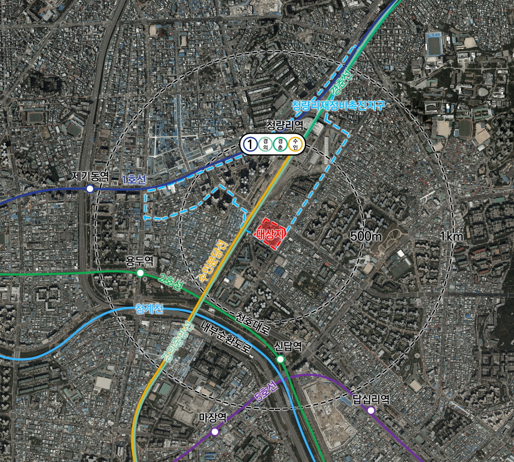 전농12재정비촉진구역 위치도/사진제공=서울시