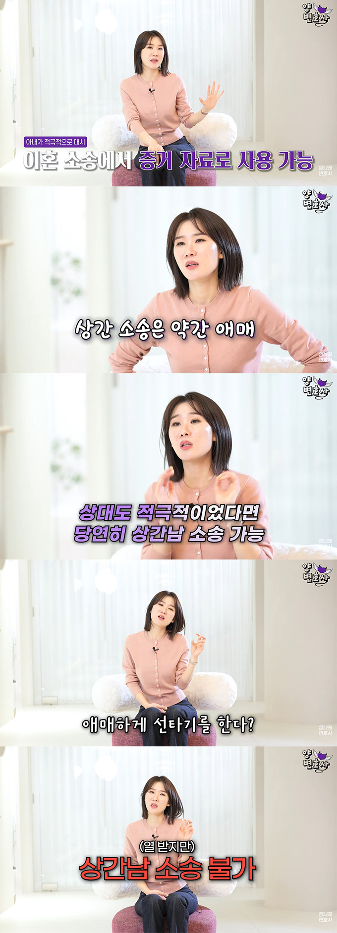 자녀의 과외 선생님과 부적절한 관계를 의심하게 하는 아내와 이혼을 고민하는 남성의 사연이 전해졌다. /사진=유튜브 채널 '양나래 변호사' 영상