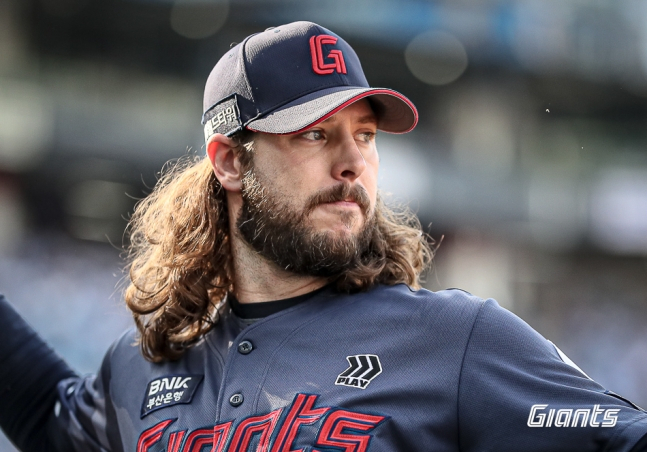 윌커슨의 롯데 자이언츠 시절. /사진=롯데 자이언츠