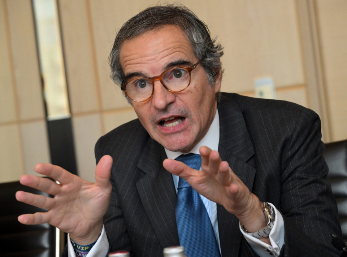 (서울=뉴스1) 박정호 기자 = 라파엘 그로시 국제원자력기구(IAEA) 사무총장이 15일 서울 종로구 포시즌스 호텔 서울에서 기자간담회를 하고 있다. (공동취재) 2026.4.15/뉴스1 Copyright © 뉴스1. All rights reserved. 무단 전재 및 재배포, AI학습 이용 금지. /사진=(서울=뉴스1) 박정호 기자