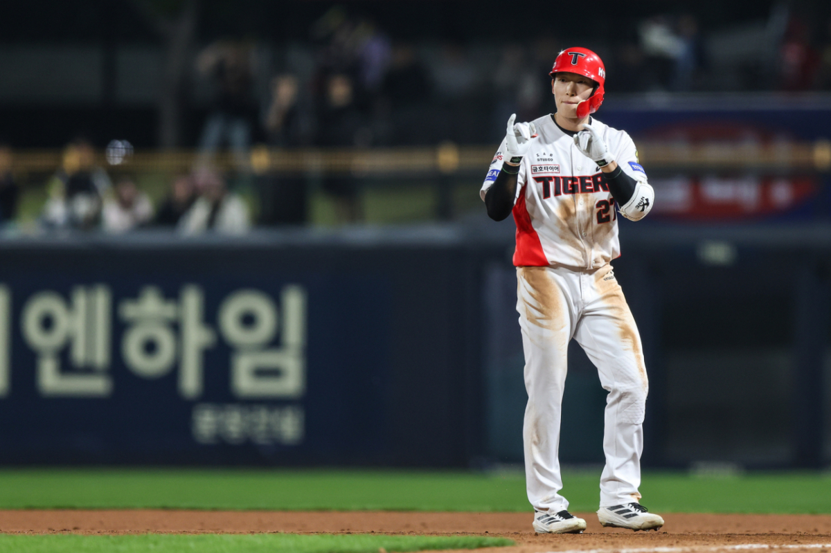 15일 광주 키움전, 김호령의 활약 모습. /사진=KIA 타이거즈 제공