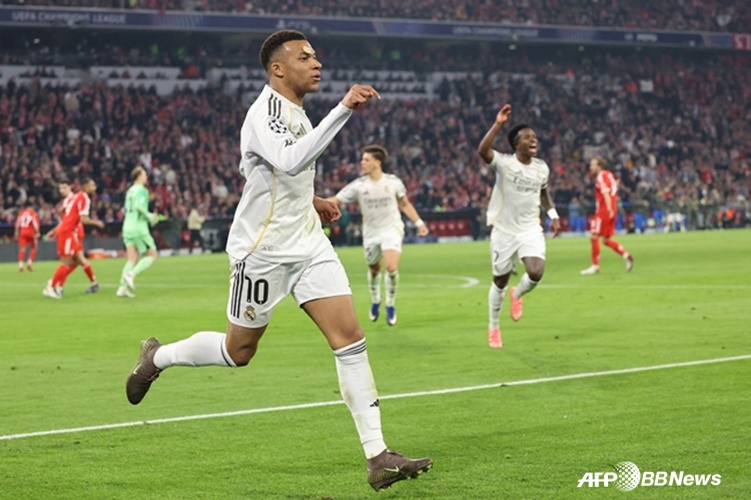 레알 마드리드 공격수 킬리안 음바페. /AFPBBNews=뉴스1