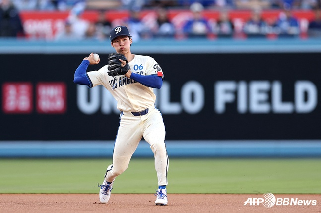 수비하는 김혜성. /AFPBBNews=뉴스1