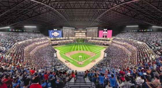 잠실 스포츠·MICE 복합개발 사업의 하나로 기존 잠실야구장 자리에 새로 들어서게 될 첨단 돔구장 실내 조감도. /사진=서울시