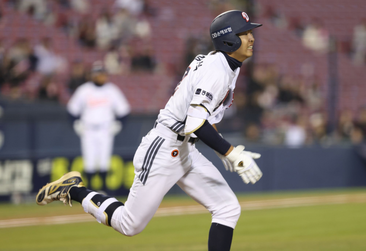 두산 베어스 외야수 김민석. /사진=두산 베어스 제공