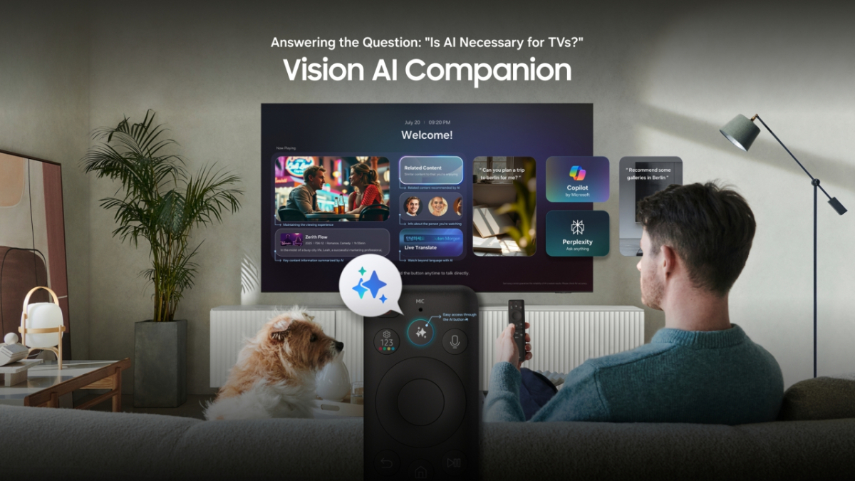 '2026 에디슨 어워즈'에서 금상을 수상한 삼성 TV만의 통합 AI 플랫폼 '비전 AI 컴패니언'. /사진제공=삼성전자