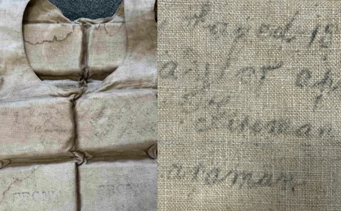 1912년 침몰한 타이타닉호 생존자가 실제 착용했던 구명조끼가 67만 파운드(한화 약 13억원)에 낙찰됐다. /사진='헨리 알드리지 앤 선' 공식 홈페이지