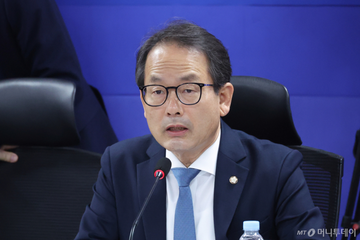 (서울=뉴스1) 신웅수 기자 = 강준현 정무위원회 더불어민주당 간사가 19일 서울 여의도 국회 의원회관에서 열린 민주당 정무위위회-금융위원회 당정협의에서 발언하고 있다. 2026.3.19/뉴스1  Copyright © 뉴스1. All rights reserved. 무단 전재 및 재배포,  AI학습 이용 금지. /사진=(서울=뉴스1) 신웅수 기자