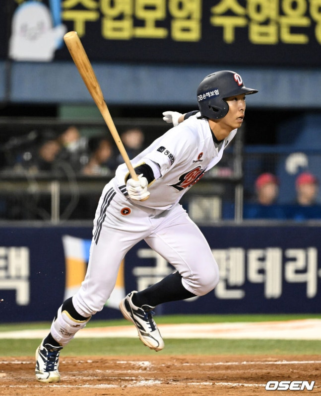 김민석의 타격 모습. /사진=OSEN