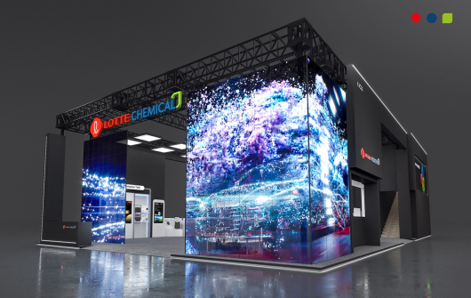 롯데케미칼의 '차이나플라스 2026' 부스 전경. /사진=롯데케미칼